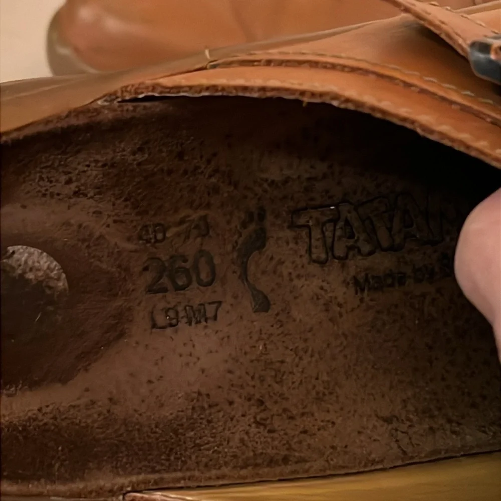 Birkenstock Tatami Brown Leather Clogs mules size 9 - Picture 7 of 7